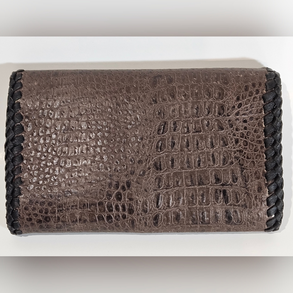 Vintage Leather Trifold Wallet - Picture 6 of 9